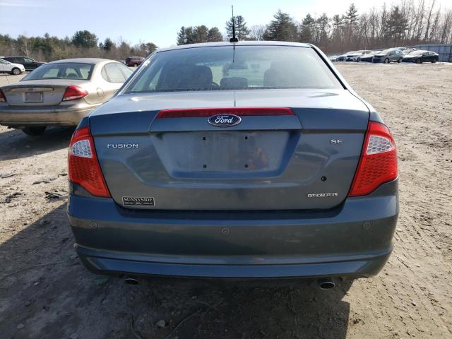 3FAHP0HG9CR202507 - 2012 FORD FUSION SE BLUE photo 6