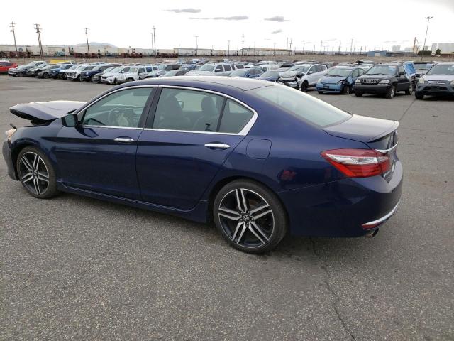 1HGCR2F18HA010149 - 2017 HONDA ACCORD SPORT SPECIAL EDITION BLUE photo 2