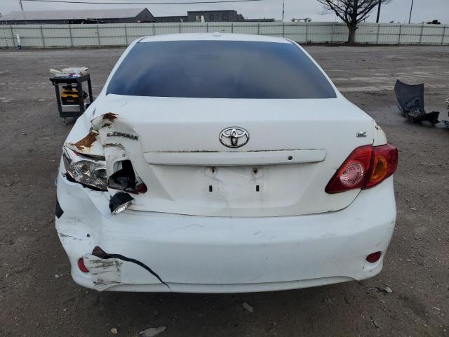 2T1BU4EE8AC290634 - 2010 TOYOTA COROLLA BASE WHITE photo 6