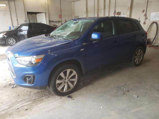 4A4AP3AU4FE047572 - 2015 MITSUBISHI OUTLANDER ES BLUE photo 1