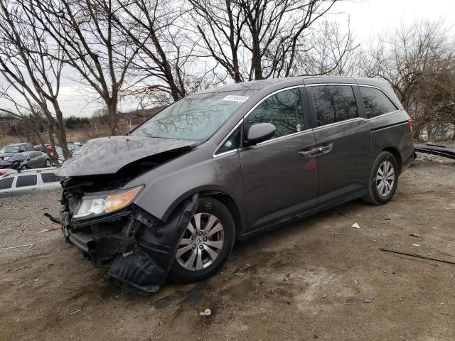 5FNRL5H32GB091391 - 2016 HONDA ODYSSEY SE GRAY photo 1