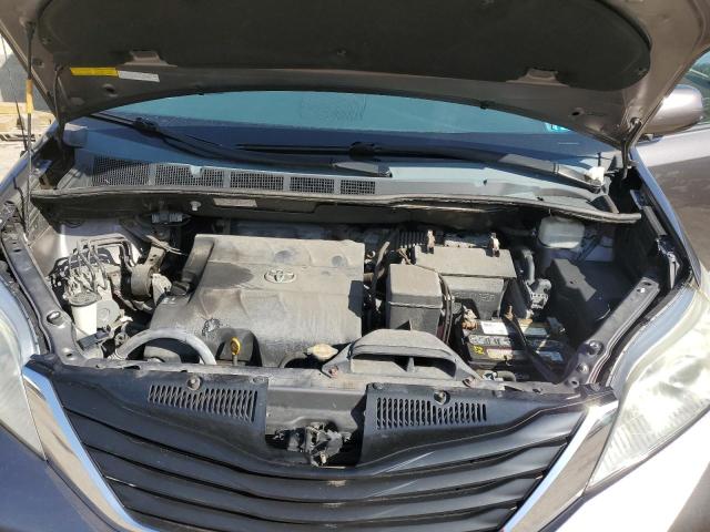 5TDJK3DC5CS043349 - 2012 TOYOTA SIENNA LE CHARCOAL photo 11