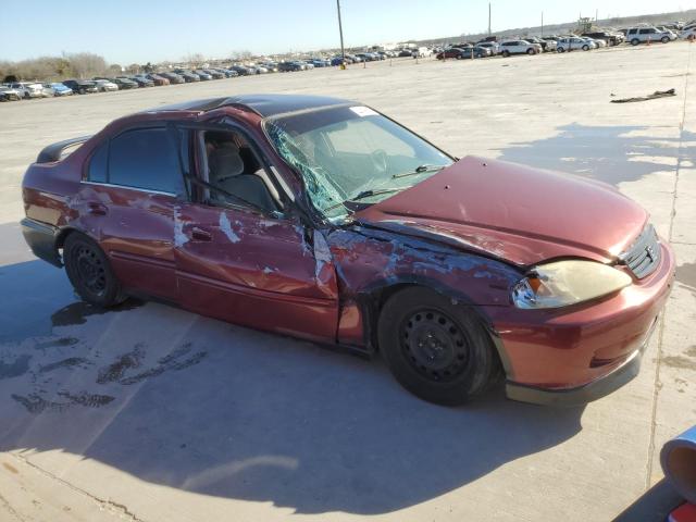 2HGEJ6612YH514348 - 2000 HONDA CIVIC BASE 红色 照片 4