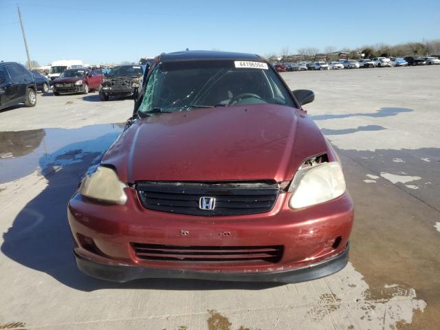 2HGEJ6612YH514348 - 2000 HONDA CIVIC BASE RED photo 5