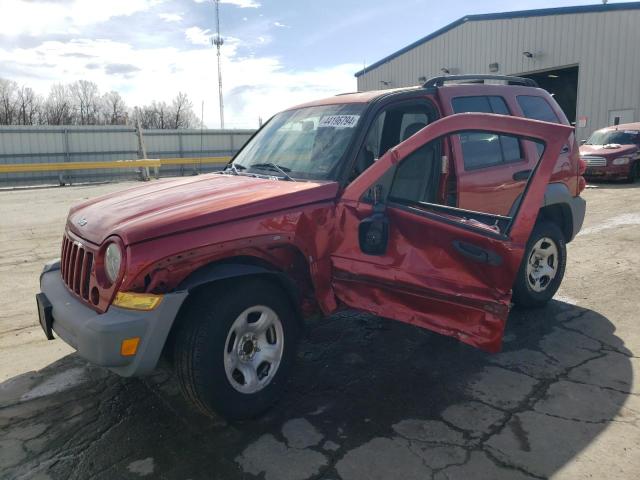 1J4GL48K15W671937 - 2005 JEEP LIBERTY SPORT RED photo 1