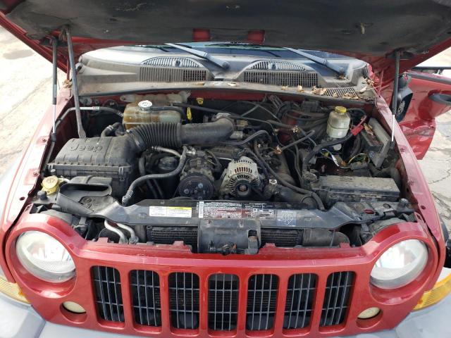 1J4GL48K15W671937 - 2005 JEEP LIBERTY SPORT RED photo 11