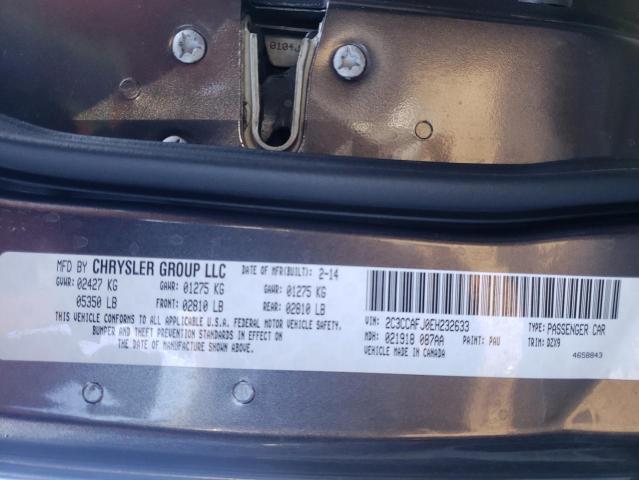 2C3CCAFJ0EH232633 - 2014 CHRYSLER 300 SRT-8 GRAY photo 13