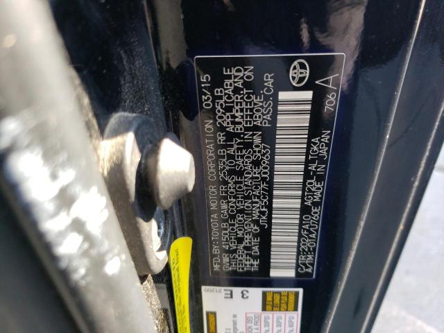 JTKJF5C77FJ009637 - 2015 TOYOTA SCION TC BLACK photo 12