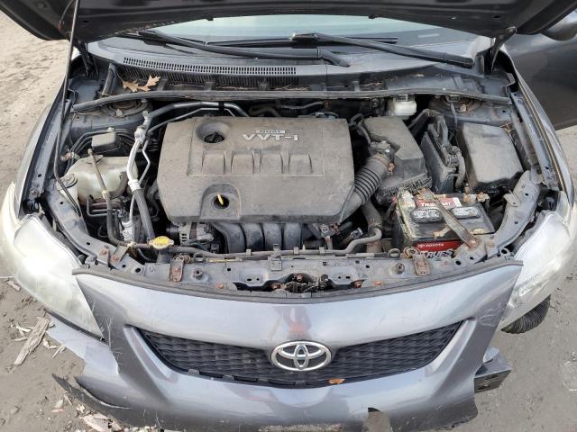 2T1BU4EE6AC229959 - 2010 TOYOTA COROLLA BASE GRAY photo 11