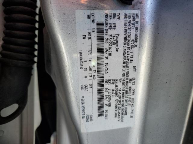 1FADP3F21DL354272 - 2013 FORD FOCUS SE SILVER photo 12