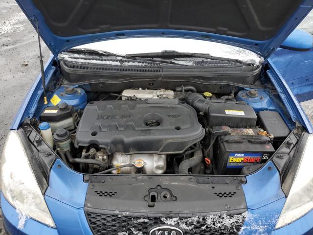 KNADE123X76254352 - 2007 KIA RIO BASE BLUE photo 11