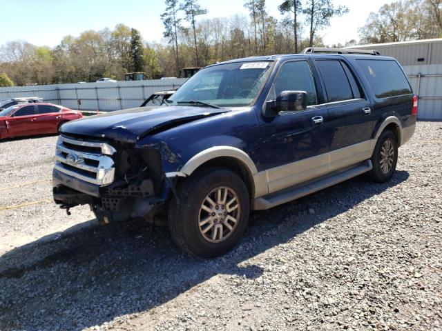 1FMFK18599EB10700 - 2009 FORD EXPEDITION EL EDDIE BAUER BLUE photo 1