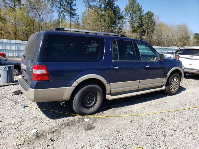 1FMFK18599EB10700 - 2009 FORD EXPEDITION EL EDDIE BAUER BLUE photo 3