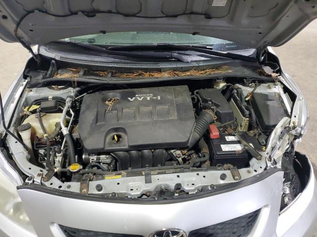 2T1BU4EE6AC306443 - 2010 TOYOTA COROLLA BASE SILVER photo 11