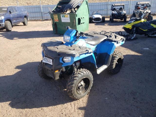 4XASEE500JA237414 - 2018 POLARIS SPORTSMAN 450 H.O. EPS BLUE photo 2