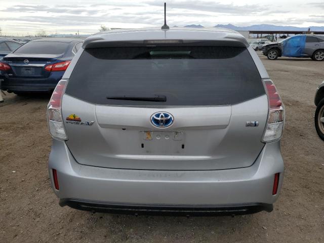 JTDZN3EU6FJ037871 - 2015 TOYOTA PRIUS V SILVER photo 6