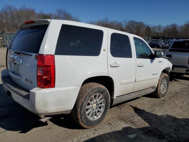 1GNFK13548R276472 - 2008 CHEVROLET TAHOE K1500 HYBRID WHITE photo 3