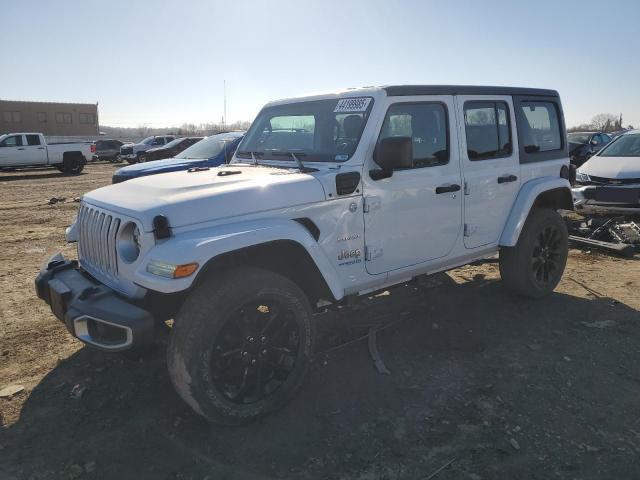 1C4JJXP68MW727782 - 2021 JEEP WRANGLER U SAHARA 4XE WHITE photo 1