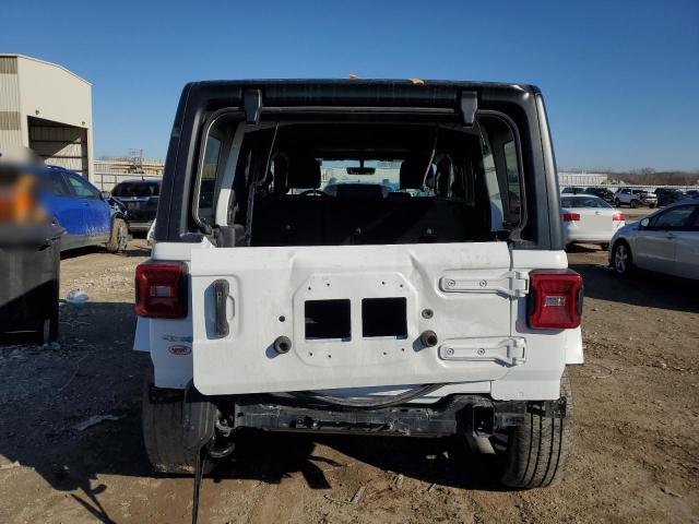 1C4JJXP68MW727782 - 2021 JEEP WRANGLER U SAHARA 4XE WHITE photo 6