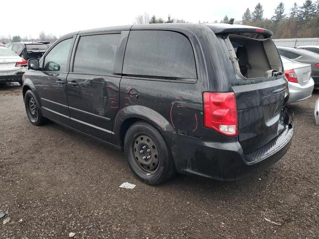 2C4RDGBG0DR783816 - 2013 DODGE GR CARAVAN SE BLACK photo 2