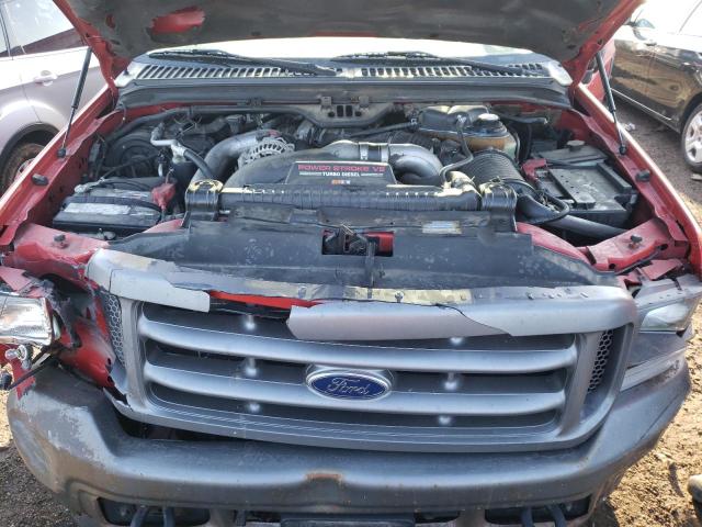 1FTNF21P33EC44888 - 2003 FORD F250 SUPER DUTY RED photo 11