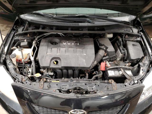 1NXBU4EE9AZ312087 - 2010 TOYOTA COROLLA BASE BLACK photo 11