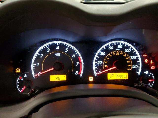 1NXBU4EE9AZ312087 - 2010 TOYOTA COROLLA BASE BLACK photo 9