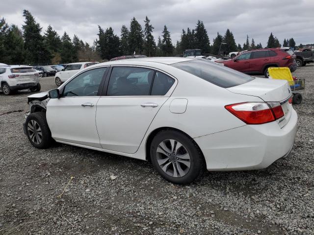 1HGCR2F37DA119763 - 2013 HONDA ACCORD LX WHITE photo 2