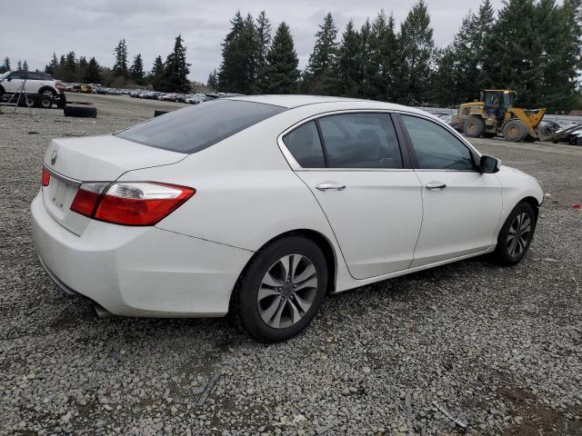 1HGCR2F37DA119763 - 2013 HONDA ACCORD LX WHITE photo 3