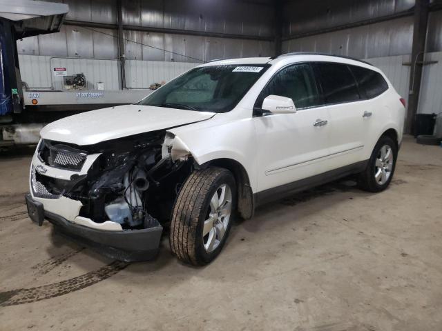 1GNKVLED8CJ297368 - 2012 CHEVROLET TRAVERSE LTZ WHITE photo 1