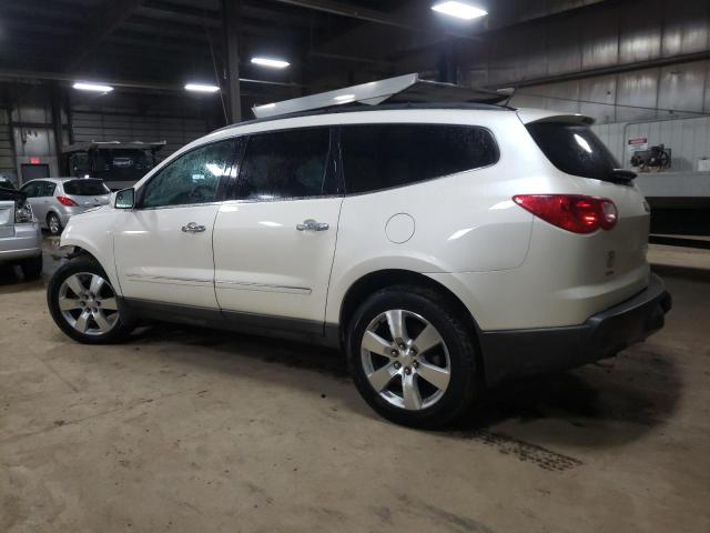 1GNKVLED8CJ297368 - 2012 CHEVROLET TRAVERSE LTZ WHITE photo 2