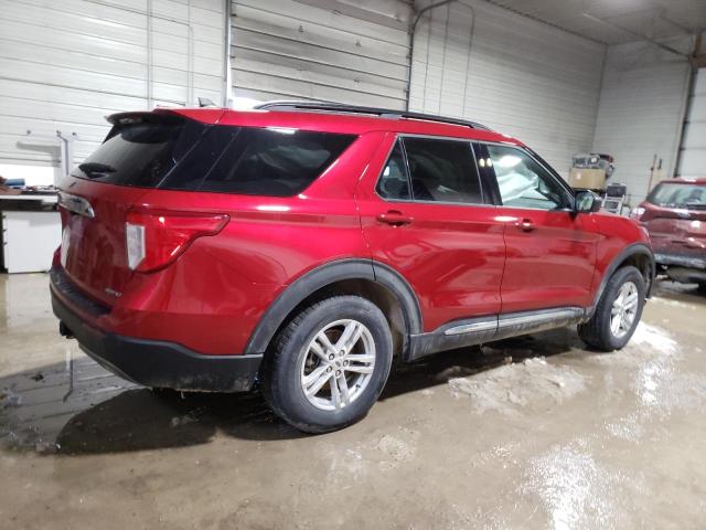 1FMSK8DH1NGA17904 - 2022 FORD EXPLOR XLT RED photo 3