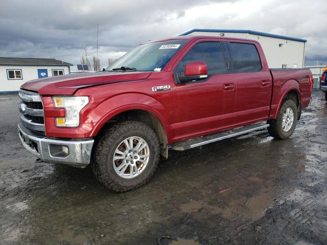 1FTEW1EF3HKD83505 - 2017 FORD F150 SUPERCREW RED photo 1