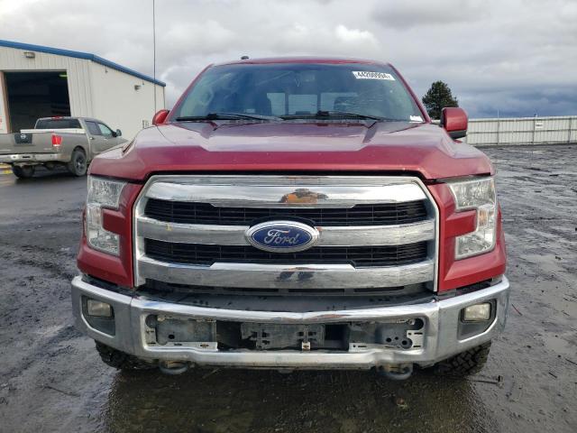 1FTEW1EF3HKD83505 - 2017 FORD F150 SUPERCREW RED photo 5