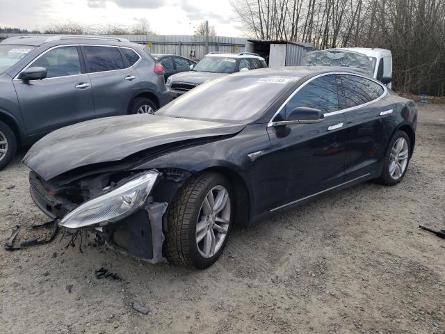 5YJSA1H16EFP37706 - 2014 TESLA MODEL S Սև լուսանկար 1