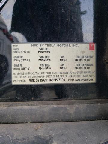 5YJSA1H16EFP37706 - 2014 TESLA MODEL S Սև լուսանկար 13