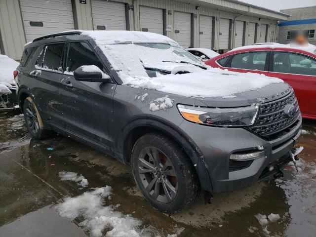 1FMSK8DH4MGA13828 - 2021 FORD EXPLORER XLT GRAY photo 4