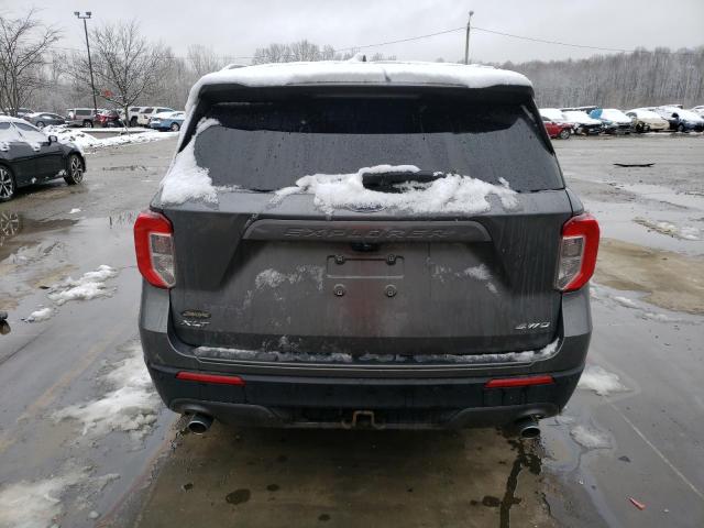 1FMSK8DH4MGA13828 - 2021 FORD EXPLORER XLT GRAY photo 6