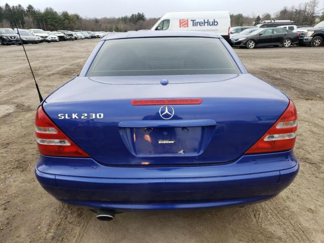 WDBKK49F02F266313 - 2002 MERCEDES-BENZ SLK 230 KOMPRESSOR BLUE photo 6