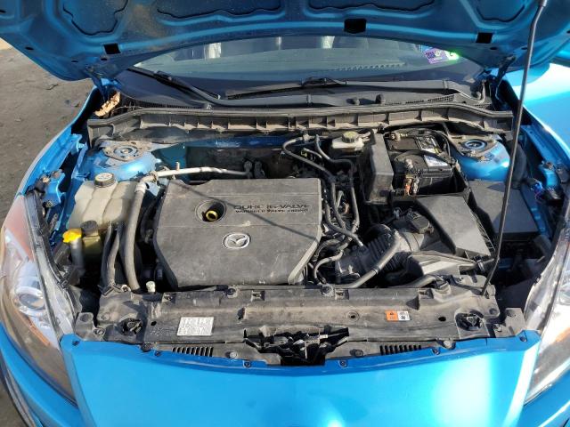 JM1BL1S69A1166827 - 2010 MAZDA 3 S BLUE photo 11