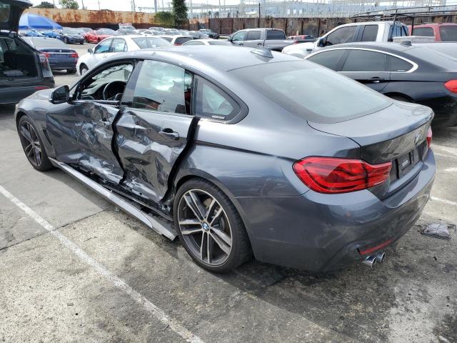 WBA4J1C5XKBU67443 - 2019 BMW 430I GRAN COUPE GRAY photo 2