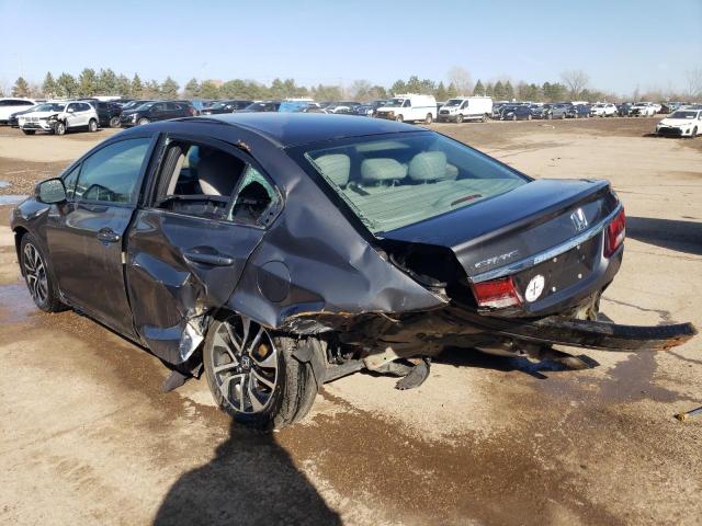 2HGFB2F91DH567388 - 2013 HONDA CIVIC EXL GRAY photo 2