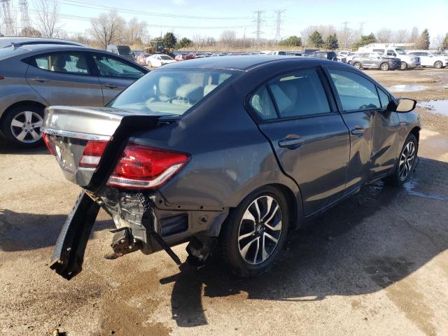 2HGFB2F91DH567388 - 2013 HONDA CIVIC EXL GRAY photo 3