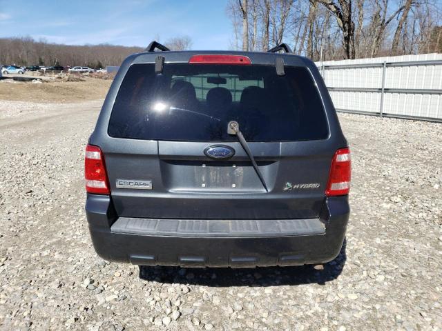 1FMCU59329KA71046 - 2009 FORD ESCAPE HYBRID GRAY photo 6