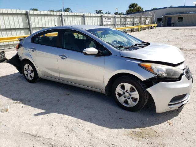 KNAFK4A67E5108721 - 2014 KIA FORTE LX SILVER photo 4