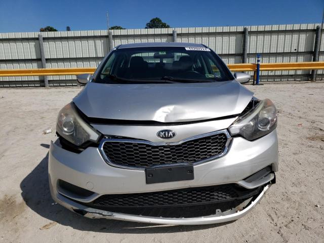 KNAFK4A67E5108721 - 2014 KIA FORTE LX SILVER photo 5