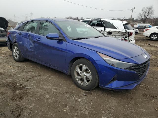 KMHLL4AG5NU327884 - 2022 HYUNDAI ELANTRA SE BLUE photo 4