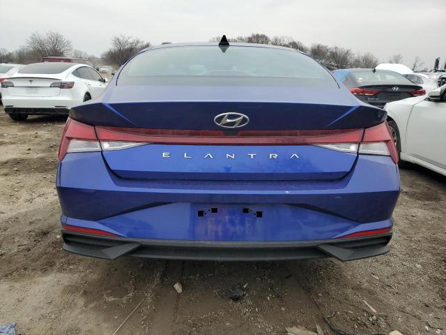 KMHLL4AG5NU327884 - 2022 HYUNDAI ELANTRA SE BLUE photo 6