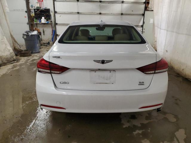 KMHGN4JE0JU228779 - 2018 GENESIS G80 BASE WHITE photo 6