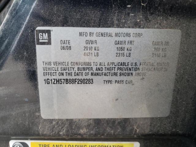 1G1ZH57B88F290283 - 2008 CHEVROLET MALIBU 1LT შავი ფოტო 13